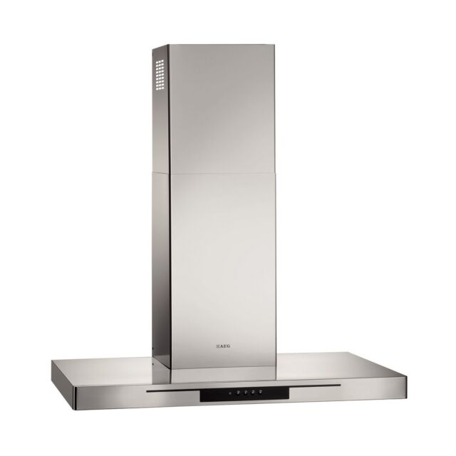 Aeg X59143MD0 90Cm Flat Chimney Hood - Stainless Steel
