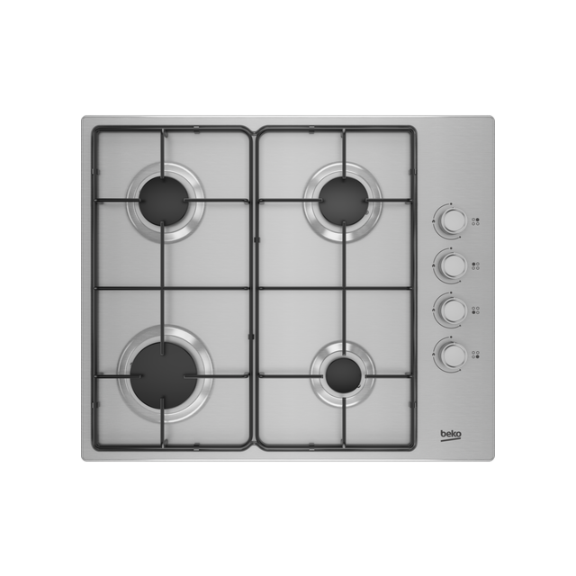 Beko CIHYG21SX 60Cm Gas Hob - Stainless Steel