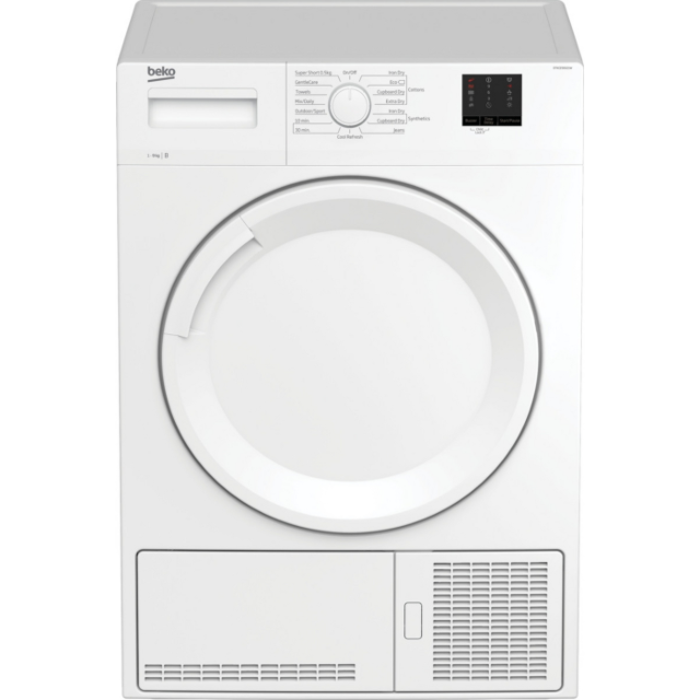 Beko DTKCE90021W 9kg Condenser Tumble Dryer with Sensor Programmes - White