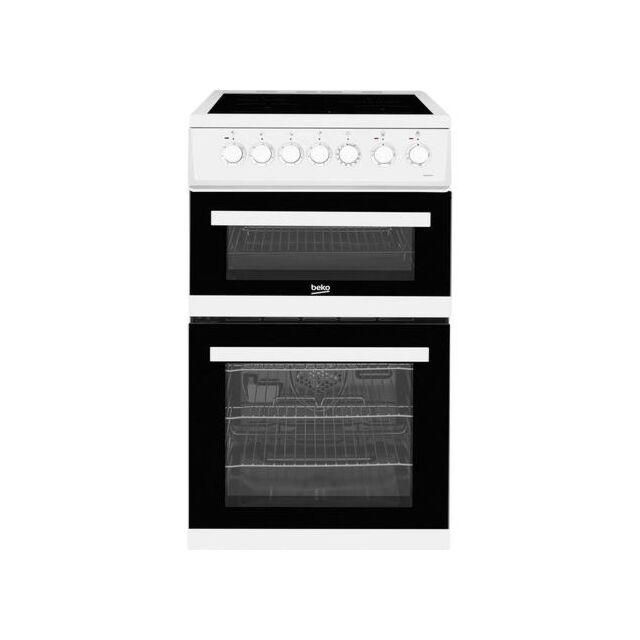 Beko EDVC503W 50Cm Double Oven Cooker Ceramic