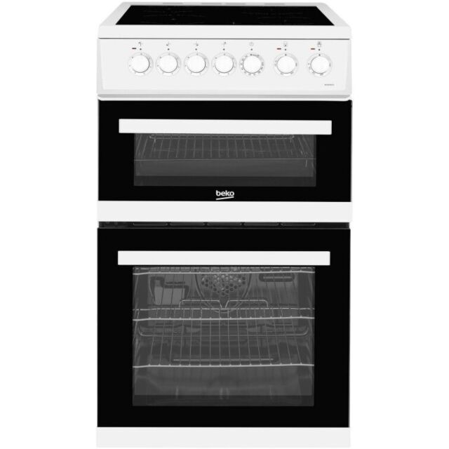 Beko EDVC503W 50Cm Double Oven Cooker Ceramic