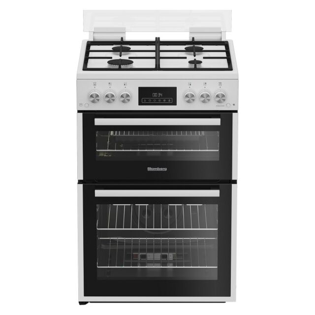 Blomberg GGRN655W 60Cm Gas Double Oven - White