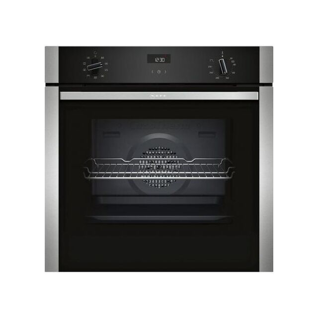 Neff B1ACE4HN0B Single Oven - Black Steel