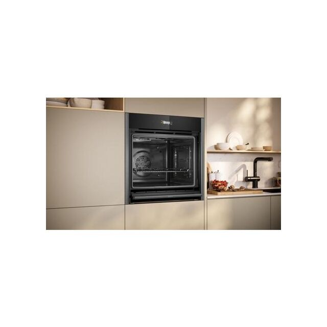 Neff B54CR71G0B Single Oven - Graphite Grey - Slide And Hide