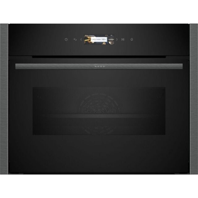 Neff C24mr21g0b Built In Compact Oven With Microwave Function - Graphite Grey