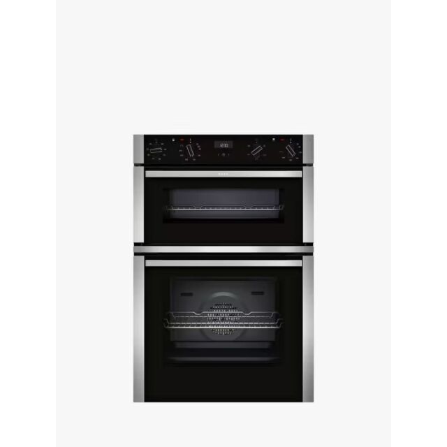 Neff U1ACE2AN3B 59.4cm Built In Electric Double Oven - Stainless Steel