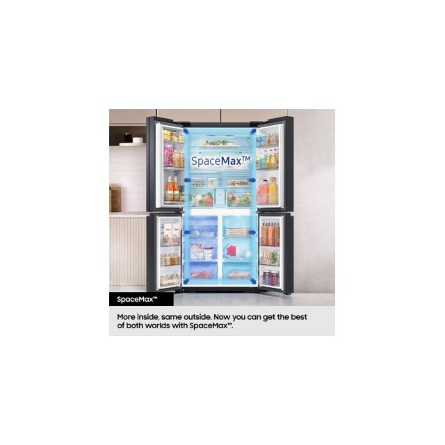Samsung RS57DG400EM9EU 91Cm Frost Free American Fridge Freezer - S/S