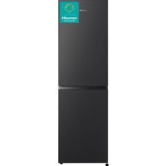 Hisense RB327N4BBE 55cm 50/50 Total No Frost Fridge Freezer - Black Steel