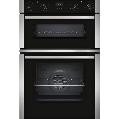 Neff U1ACE2HG0B Built In Double Oven - Black With Graphite Trim