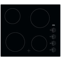 Aeg HK614000CB 60Cm Ceramic Hob- With Side Control