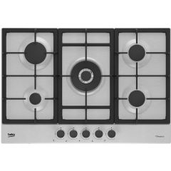 Beko CIHYG32SXE 75Cm 5 Burner Gas Hob - Stainless Steel
