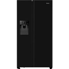 Hisense RS694N4TBE 91Cm American Style Fridge Freezer - Black