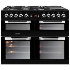 Leisure CS100F520K 100Cm Wide Dual Fuel Range Cooker With Gas Hob - Black - A/A/A Rated