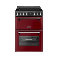 Stoves 444411997 60Cm Wide Double Oven Dual Fuel Richmond Dx Mra 60Df Mini Range Cooker - Garnet Red