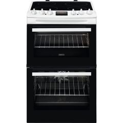 Zanussi ZCV46250WA 55Cm Ceramic Double Oven
