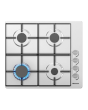 Hisense GM642XHS 60cm Gas Hob - Stainless Steel