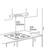 Zanussi ZITN644K 60Cm Induction Hob - Black